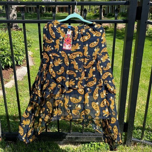 Anthropologie FARM Rio Asymmetrical Tiered Midi Skirt NWT - Picture 5 of 12